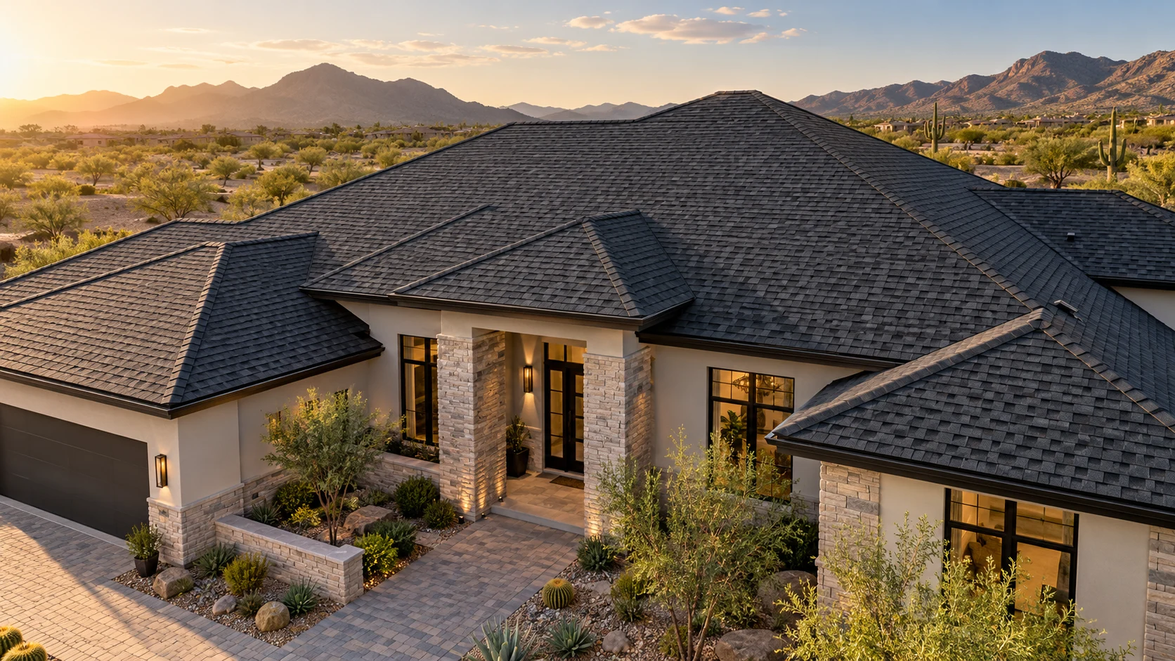 Roof treatments application setting