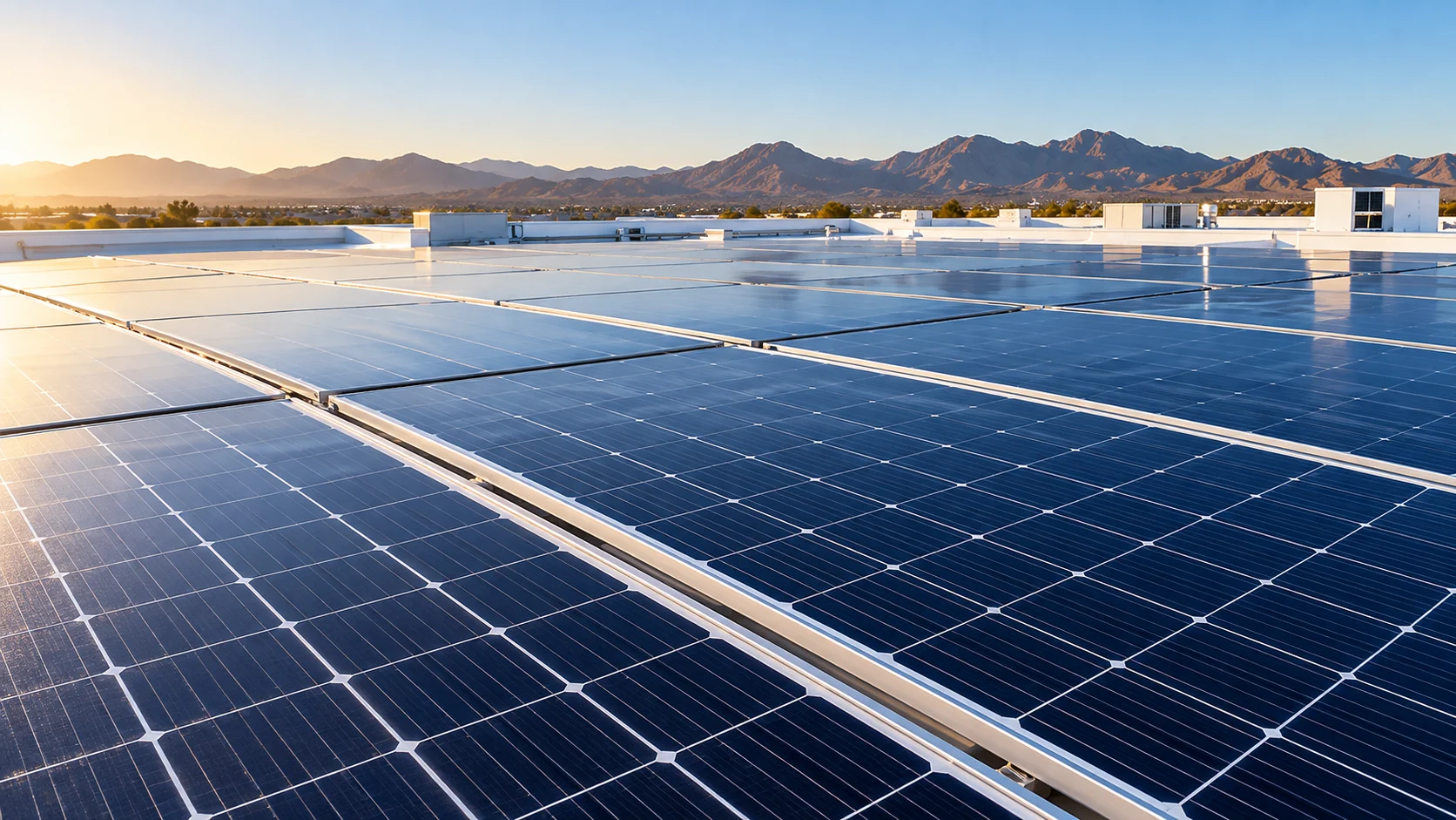 Solar panels application setting